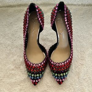 Jessica Simpson studded heel